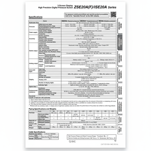 สวิตช์ความดันแบบดิจิตอลสำหรับระบบนิวเมติก SMC ISE20A-X-M5-J - Product Image 1
