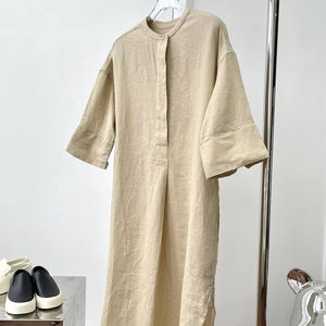 Nanje di lusso alla moda da donna camicia lunga di tacchino originale intagliato manica corta ampio abito per le vacanze estive Casual - Product Image 1