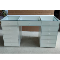 Coiffeuse Moderne Blanche avec Miroir et Tiroirs, Offre Spéciale d'Usines de Meubles pour Chambre en Bois