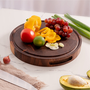 Planche à découper en bambou Deli Grain américain noyer noir bois boucher bloc plateaux à <span class=keywords><strong>fromage</strong></span> planche à découper en bois planche à découper - Product Image 5
