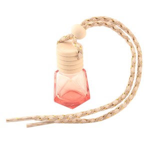 Diffuseurs d'huiles essentielles en forme de diamant de 8 ml, flacon de parfum pour voiture avec couvercles en bois - Product Image 1