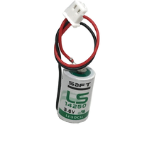 Tanggal Produksi Terbaru Saft LS14250 3.6V 1/2 AA Baterai Lithium 1/2AA dengan Steker