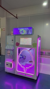 Nouveauté voiture forme intelligente barbe à papa fleur soie distributeur automatique Making Machine Robot Machine pour les petites entreprises - Product Image 4