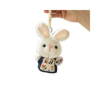 Meilleure Vente Mini Sac à Dos Lapin en Coton Rembourré Accessoires de Décoration pour Femme Mignon Dessin Animé Adorable Pendentif pour Cartable