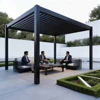 Système de toit bioclimatique rétractable automatique en aluminium imperméable de nouvelle conception, pergolas pour balcon, couleurs personnalisées