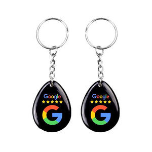 Etiquette en verre époxy personnalisée Nfc google Review Ring RFID NFC Glue Crystal Epoxy Card 13.56MHz NFC Social Media Tag Epoxy Tags pour - Product Image 2