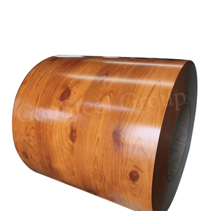 목재 무늬 <span class=keywords><strong>PPGI</strong></span> PPGL 시트 가격 컬러 알루미늄 아연 도금 강판 코일 코팅 - Product Image 1