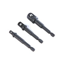 Adaptateur à queue hexagonale 3pcs avec tige d'extension électrique 1/2 3/8 1/4 5mm de diamètre pour foret central pour maçonnerie.