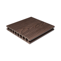 Planches de terrasse WPC modernes creuses pour extérieur, antidérapantes, imperméables, surface à grain de bois 3D, prix usine, vente chaude, directement de l'usine