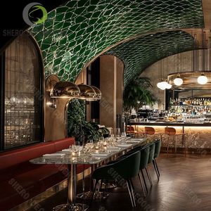 Juego de muebles de restaurante y cafetería comercial personalizado, vitrina para cadenas de comida rápida - Product Image 4