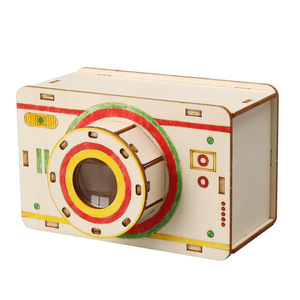 กล้องไม้ทำมือสำหรับเด็ก รุ่น OKYN-T26048 ของเล่นงานฝีมือ DIY - Product Image 1