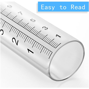 7 "क्षमता स्पष्ट सजावटी सिलेंडर कृषि को मापने की क्षमता बाहरी उद्यान ग्लास प्रतिस्थापन ट्यूब ग्लास वर्षा गेज - Product Image 4