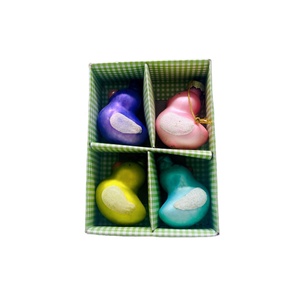New Arrival Colorful Glass Duck Ornaments Set of 4 for Easter Decoration
