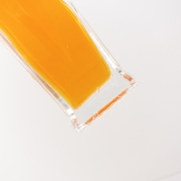 Bouteille de brandy luxueuse en verre transparent de 700 ml et 750 ml, fond épais carré, avec bouchon et brosse