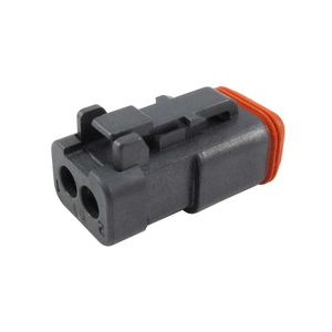 Aangepaste auto-elektrische backshell connector kit DT06-2S-CE05 2-pins waterdichte zwarte PA66 materiaal bedradingssysteem - Product Image 1