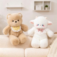 Boneka Hewan Lucu Berbahan Katun PP, Boneka Panda Anak Sapi, Mainan Boneka untuk Anak, Boneka Bayi