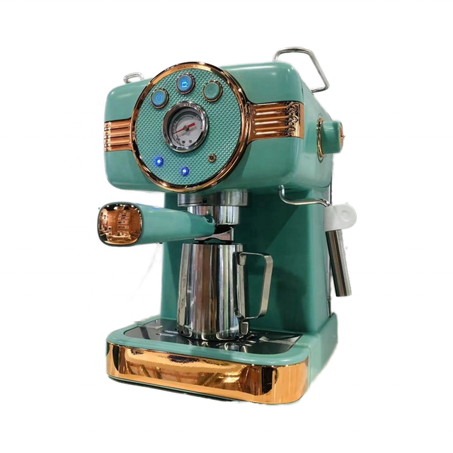JH-C5080 Espresso Coffee Maker Green Red 15-20 Bar Brew System Electric French Warm VDE Mechanical Control Portable for Hotel