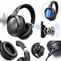 Casque sans fil étanche, stéréo surround, écouteurs sans fil pour le sport et le gaming, avec réduction active du bruit