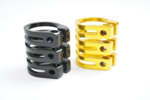 S-22 6061 Alloy SCS Collier de serrage 4 segments 4 boulons à verrouillage uniforme pour système de compression de trottinette freestyle YT Factory - Product Image 3