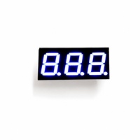 Ultra Bright 0.39 Inch 3 Digits Blue 7 Segment Led Display Digital Tube Common Cathode Anode 3391ab for Arduino Diy Project