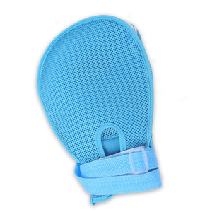 Blue Wrist Restraint Pad Breathable Mesh One Size For Elderly Patients - Product Image 1
