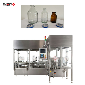 Solution de fabrication de machine de remplissage de bouteilles en verre 3-en-1 personnalisée IVEN - Product Image 1