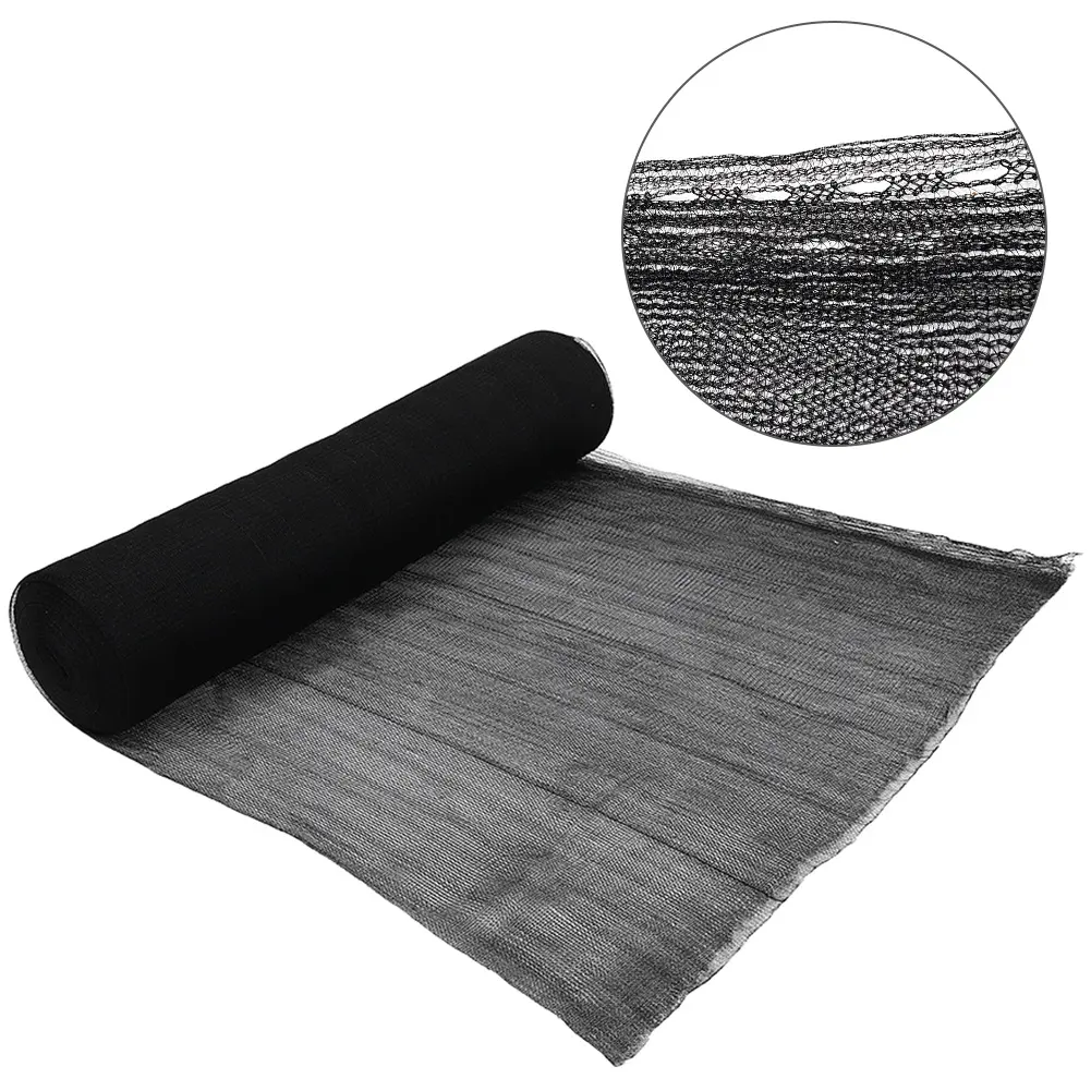 Fabriek Zwarte Kleur 80 Gsm 3M X 50M Hdpe Uv Monofilament Zonnescherm Netto En Schaduwdoek