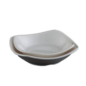 Vaisselle de restaurant incassable, <span class=keywords><strong>plat</strong></span> carré en mélamine blanche bon marché de 6 pouces pour servir les salades - Product Image 5