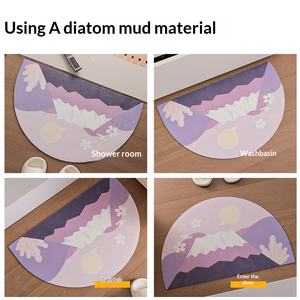 <span class=keywords><strong>Tapis</strong></span> <span class=keywords><strong>de</strong></span> <span class=keywords><strong>bain</strong></span> absorbant l'eau en cuir PU lavable et diatomite, design moderne pour salle <span class=keywords><strong>de</strong></span> <span class=keywords><strong>bain</strong></span> et entrée, avec drainage - Product Image 3