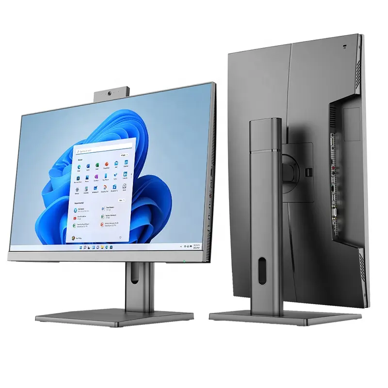 AIO i3คอมพิวเตอร์แบบ all-in-One ขนาด23.8นิ้ว I5 I7 I9เดสก์ท็อปเกมแบบ all-in-one คอมพิวเตอร์สำนักงานธุรกิจการออกแบบเพื่อการศึกษาที่บ้าน