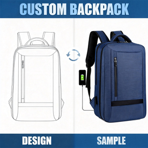 Custom 15.6 Inch Office Casual Business Waterproof <b>Lightweight</b> Oxford Fabric Multi Color Options Daily Use Multi <b>Backpack</b> - Product Image 2
