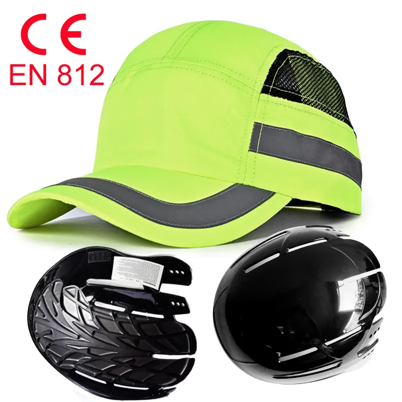 Gorras de seguridad estilo béisbol con inserto ABS, CE EN812 OEM