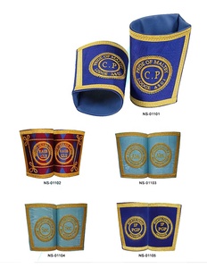 Masonic Regalia Royal Antediluvian คำสั่งของบัฟฟาโลแร็บถุงมือ/ข้อมือชุดเครื่องราชกกุธภัณฑ์ Masonic - Product Image 2