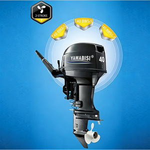 Moteur à double moteur 2 temps 40 CV à démarrage manuel pour bateaux de pêche, bateaux à moteur et bateaux pneumatiques d'extérieur - Product Image 3