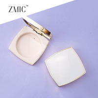 Échantillons Gratuits – Boîtier Compact Carré en Plastique pour Poudre, Contenant Cosmétique Vide, Boîtier Compact Carré pour Fard à Joues avec Miroir