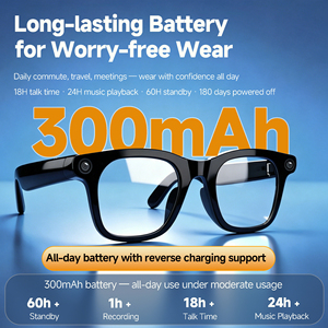Lunettes Intelligentes IA avec Caméra 12MP, Traduction en Temps Réel, Commande Vocale, Chargement Magnétique, Enregistrement Stabilisé - Product Image 3