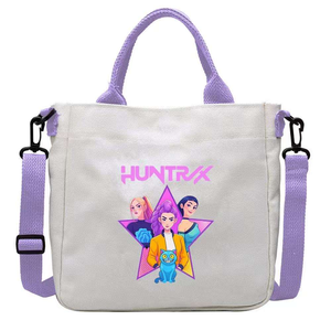 Bán Kpop Demon Hunters huntrix mô hình Tote Vải cá nhân túi đi học cho du lịch tái sử dụng Túi mua sắm trường Ba lô - Product Image 5