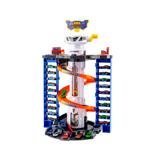 Ensemble de jouets amusant pour enfants : Piste d'aviation manuelle à construire soi-même, parking et <span class=keywords><strong>garage</strong></span> pour voitures - Product Image 1