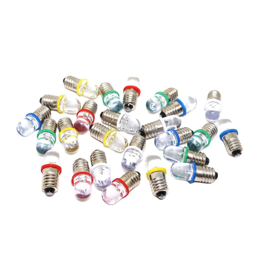 Warm White E10 Screw Mini Led Bulb Flashlight Lamp Torch Light 3V DC 2 D Cell - Foto 5