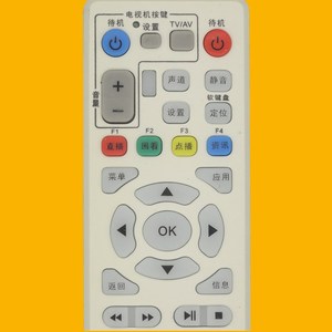 Perles de cristal, télécommande YK-0011 pour ZTE ZXV10 B600 B700 IPTV TV, Code fixe, blanc cassé, 19.5x5x2.3cm - Product Image 4