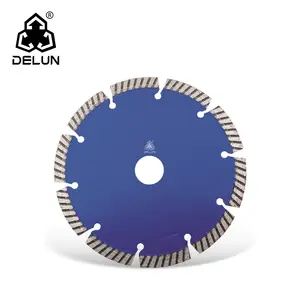 Китайский поставщик DELUN, европейский стандарт, 4,5 дюйма, 115 мм, более эффективное сегментированное турбопильное лезвие для бетона