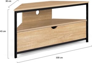 <span class=keywords><strong>Meuble</strong></span> <span class=keywords><strong>TV</strong></span> d'angle au design <span class=keywords><strong>industriel</strong></span> moderne de <span class=keywords><strong>100</strong></span> <span class=keywords><strong>cm</strong></span> pour la maison pour les meubles de salon - Product Image 6