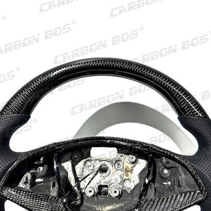 Volante Deportivo de Cuero para Cadillac XT5 CT6 con Fibra de Carbono Real Negra para XT5 CT6 2012 <span class=keywords><strong>2016</strong></span> 2018 2020 Personalizable - Product Image 3