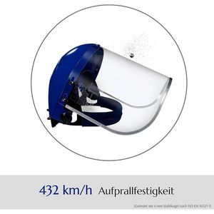 Premium Full Face resistente agli urti Faceshield di sicurezza B1BL + FC48 con visiera in policarbonato trasparente per estrusione 1 Set - Product Image 5