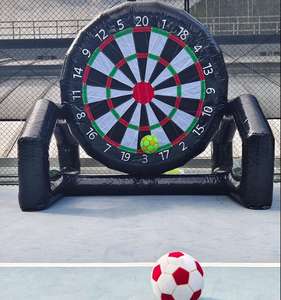 <span class=keywords><strong>Jeu</strong></span> de fléchettes commercial en PVC noir pour carnaval de football, hauteur 3 mètres, avec souffleur, installation facile, <span class=keywords><strong>jeu</strong></span> sportif d'extérieur - Product Image 1