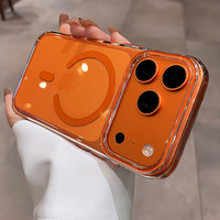 Coque de téléphone magnétique transparente en gros pour iPhone 17 12 13 Pro Max 14 15 16 Plus 17 Air Ultra Fine en PC Rigide de Protection