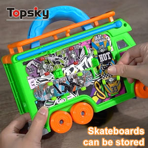 Skateboards à doigts amusants avec rampe, voitures <span class=keywords><strong>en</strong></span> plastique moulées sous pression, jouets pour enfants, jeu de bureau pour garçons - Product Image 5