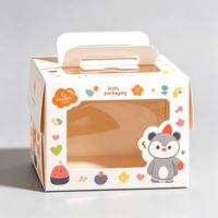 Cajas de Embalaje para Pastelería Personalizadas con Ventana, MOQ Bajo, Cajas de Cartón Blanco para Pasteles de 4, 8 y 10 Pulgadas