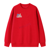 Sweat-shirt uni à col rond en gros, impression par sublimation, logo personnalisé, coupe classique pour marques de vêtements et commandes en gros