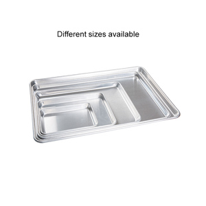 Teglie per biscotti piccole teglie in alluminio bordate quarto foglio teglie teglia per <span class=keywords><strong>Pizza</strong></span> - Product Image 5